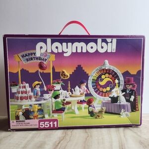 1998 Geobra Playmobil Children's Birthday Party 5511 Set Pls Read